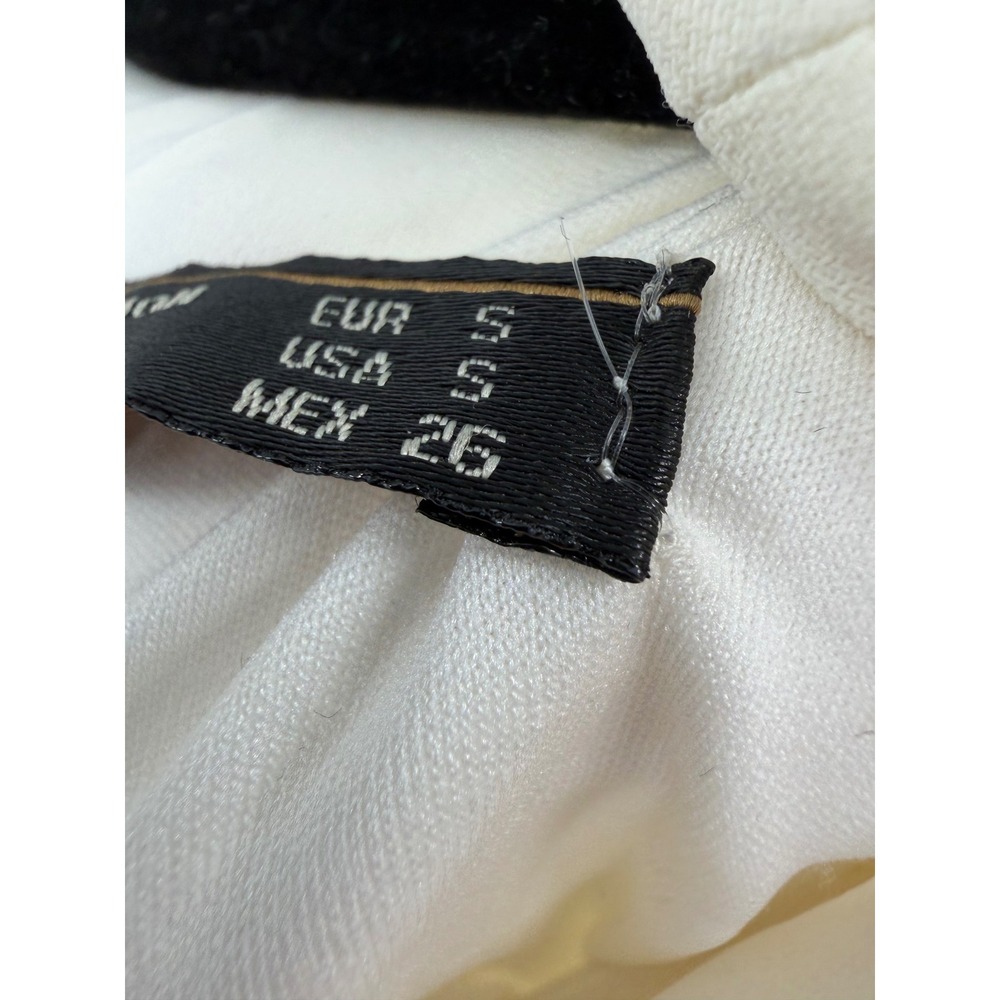 NWT Zara Maxi Dress Womens S Cream Layered High Slit Minimalist Chic - Picture 3 of 13